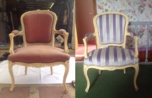 Adrom, formation tapisserie, avant-après cabriolet