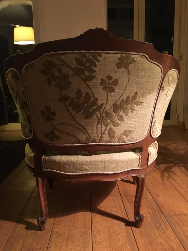 Adrom, formation tapisserie, galerie fauteuil du mois, mars 2018, fauteuil style Louis XV